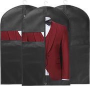 Set di 3 Borse per Abbigliamento, Stoffa Impermeabile e Acqua, con Cerniera e Finestra Transparente per Protezione e Organizzazione dell'Abbigliamento
