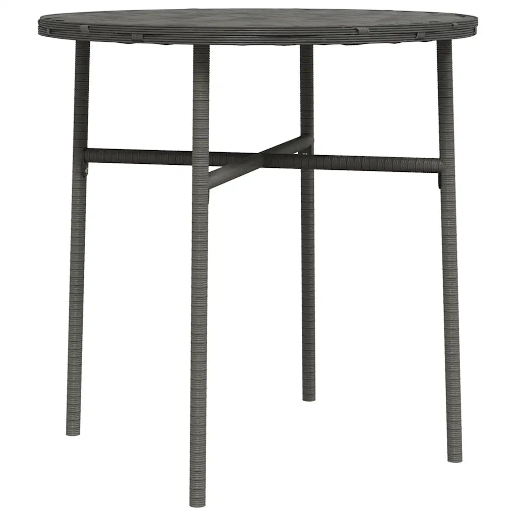 Tavolino da TÃ¨ Grigio 45 cm in Polyrattan  cod mxl 34348