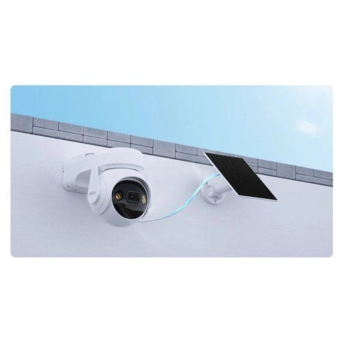 Imou cell pt kit - telecamera da esterno a batteria con risoluzione 2k (3mp), rilevamento movimento/umano, visione notturna a colori, audio bidirezionale, ip66 - KIT IPC K9EP 3T0WE