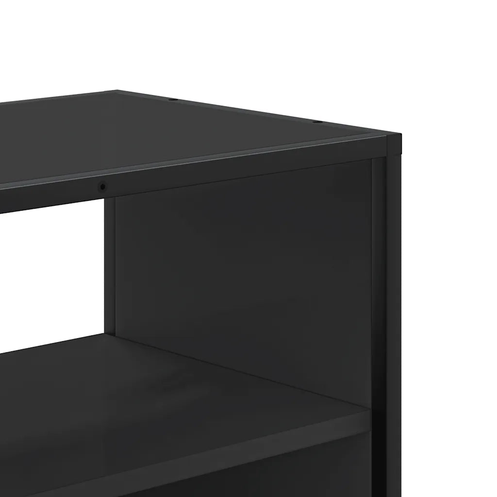 vidaXL Mobile Porta TV Nero 100x31x39,5 cm in Truciolato e Metallo