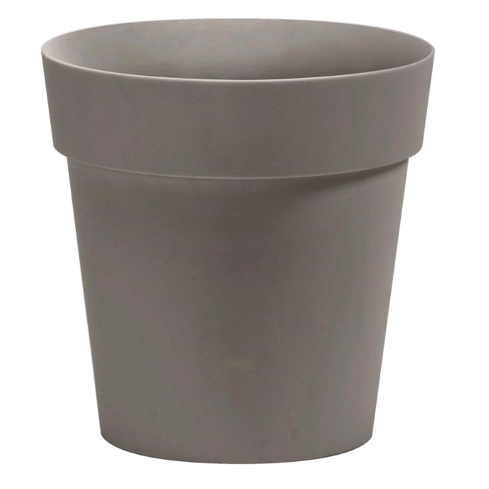 Vaso Tondo Ø42x40H cm Tortora Fioriera Balconiera 37,4 Litri interni ed esterni (ARKè)