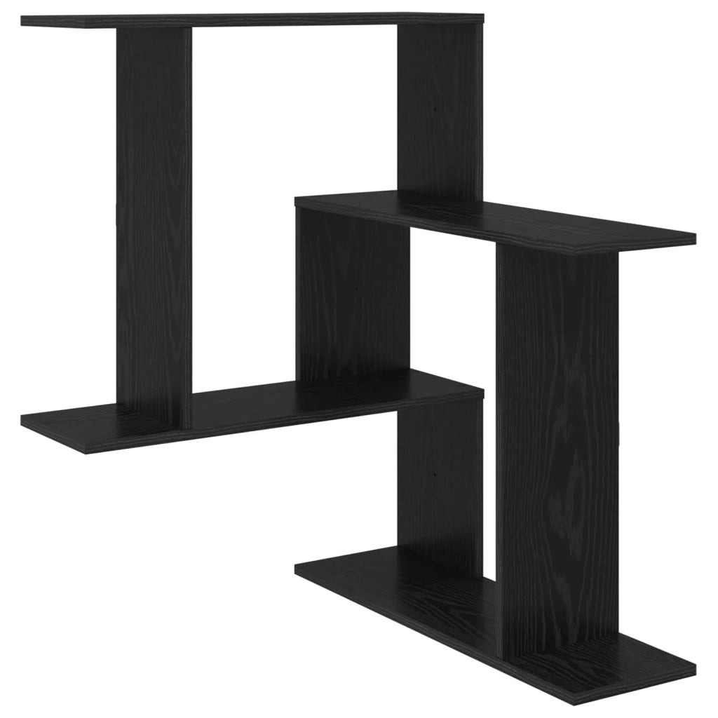 Scaffale da parete Rovere Nero 67 x 67 x 87 cm 8012221