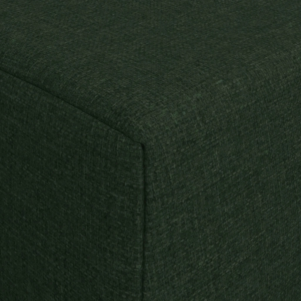 Divano Letto Pieghevole Verde Scuro 200 x 70 x 15 cm Tessuto