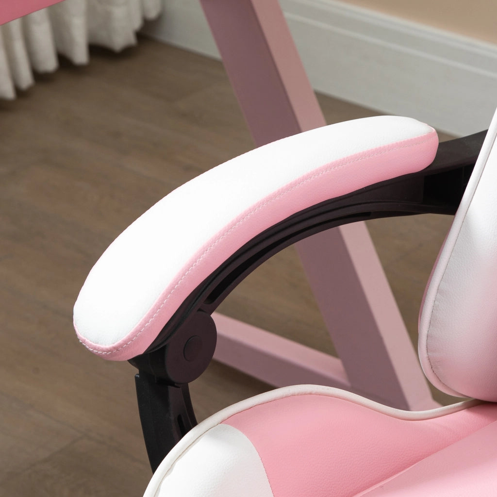 SEDIA Gaming Ergonomica Regolabile in Altezza 64x67x119-127 cm Rosa