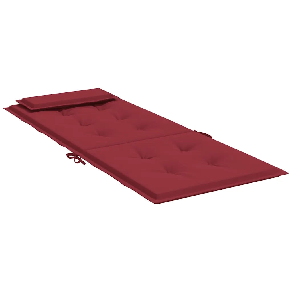 Cuscini Sedia con Schienale Alto 2 pz | Cuscini per sedie Rosso Vino Tessuto Oxford