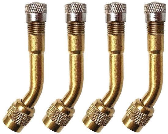 Adattatore di allungamento del tubo di gonfiaggio per pneumatici professionale - 135 gradi di allungamento del tubo di gonfiaggio - Messing - Lavorazione in acciaio - Schrader - Ventilatore di gonfiaggio per pneumatici