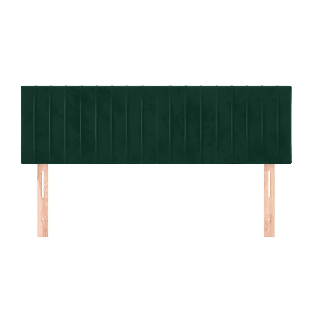 Testiera | Testata Verde Scuro 144x5x78/88 cm in Velluto