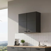 Mobile da Cucina Palmiano, Dispensa da Cucina un Ripiano, 60x30x57h cm Nero Antracite