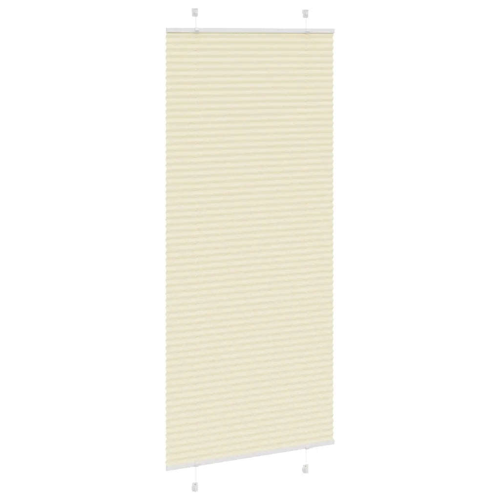 Tenda Plissettata Crema 90x200 cm Larghezza Tessuto 89,4 cm 4015311