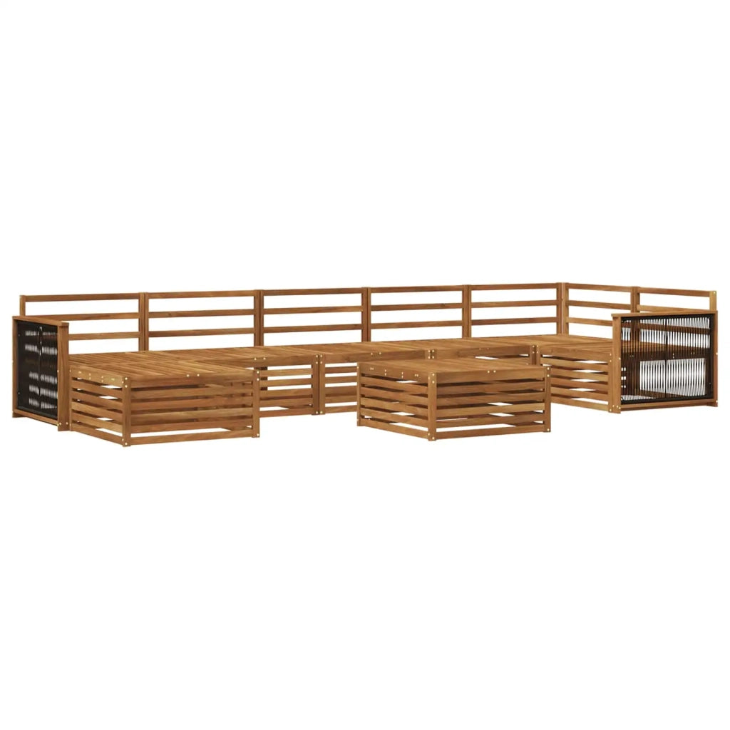 Set di divani da esterno 8 pz Naturale 3383652