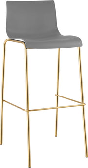 Sgabello da bar Hoover in plastica 4 piedi oro 3