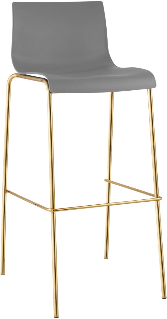 Sgabello da bar Hoover in plastica 4 piedi oro 3