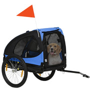 Trasportino per cani pieghevole ¨C zephmum ¨C blu, Oxford, acciaio, 140x71x83 cm