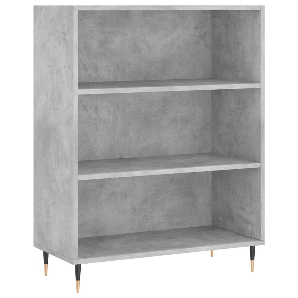 Credenza-Buffet-Armadio da cucina Grigio Cemento 69,5x34x180 cm in Legno Multistrato 287958