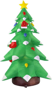 Albero di Natale Inflabili con Luce e Ventilatore Integrato - 183 CM Decorazione di Natale per Interno e Esterno