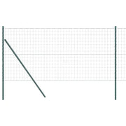 Recinzione da Giardino | Recinzione con Posto Verde 1,4 x 10 m Acciaio e PVC