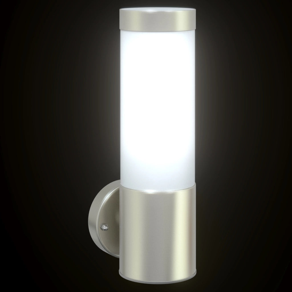 Lampada da parete Outdoor  Acciaio Inossidabile Argento IP44