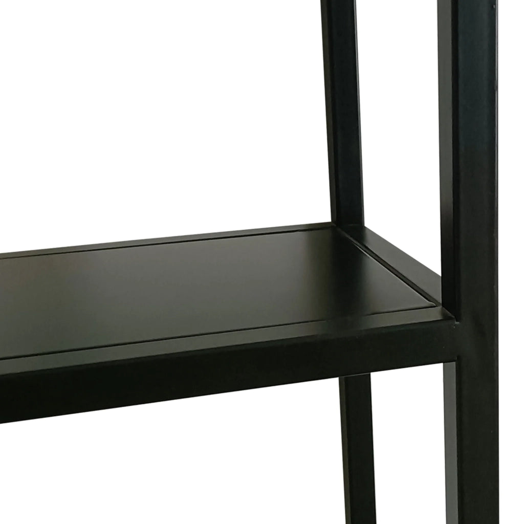 Elegante mensola da parete acciaio 140 x 60 x 18 cm nero 03_0007034