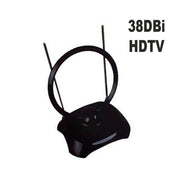 Trade Shop - Antenna Digitale Terrestre Amplificata Interni Segnale Hd Vhf Uhf Hdtv 38dbi -