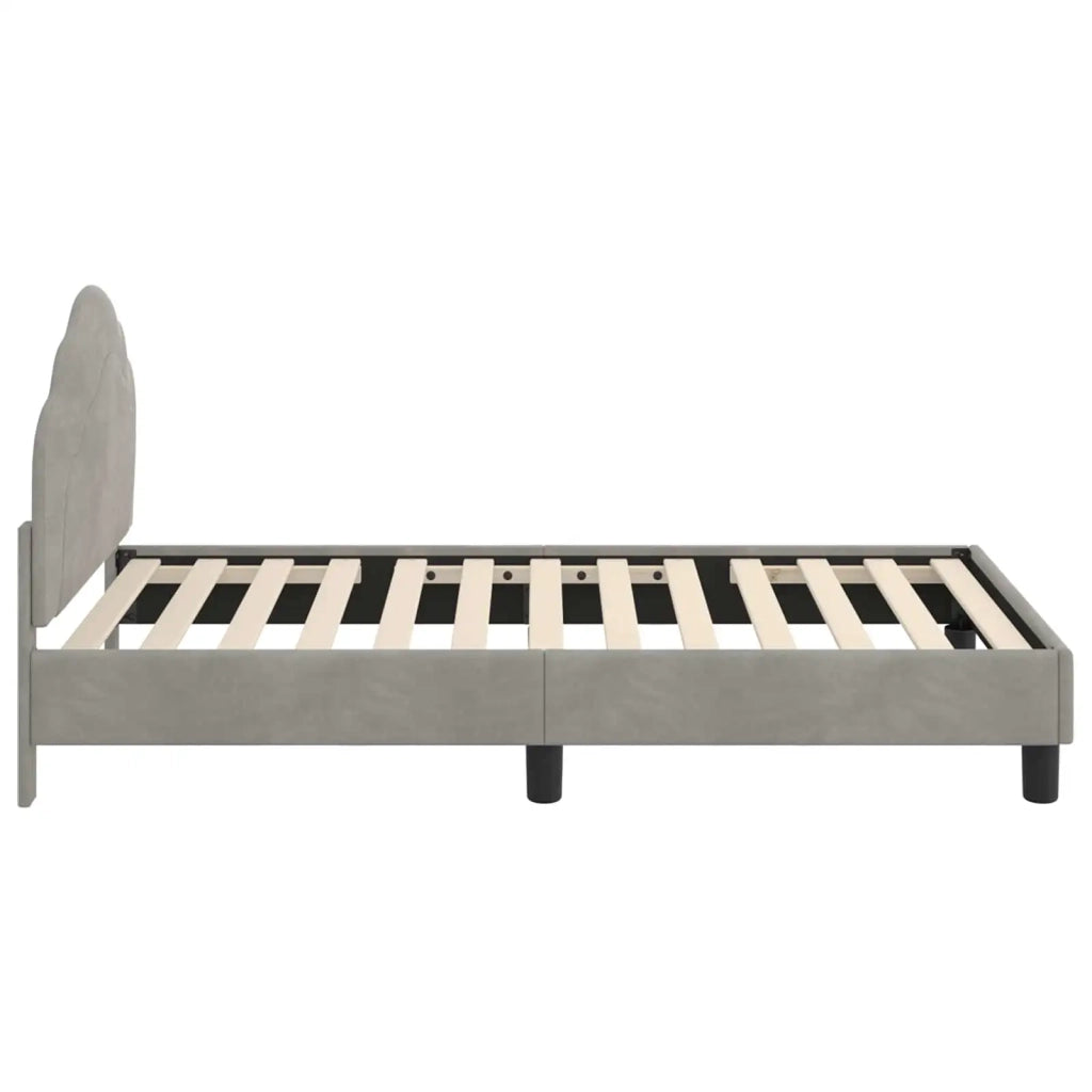Struttura letto bambini con testata Grigio chiaro 80 x 160 cm 42010936