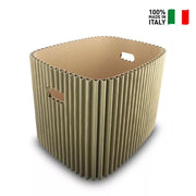 Contenitore grande multiuso Colore: Avana, Materiale: Cartone ondulato, certificato FSC