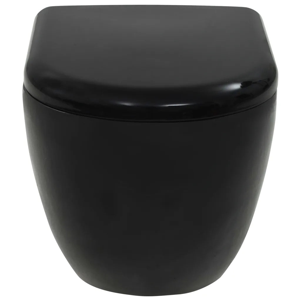 WC a Muro con Sciacquone Nascosto in Ceramica Nera CFW5514905