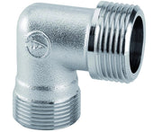 RACCORDO CURVO MASCHIO IN OTTONE CROMATO 3/4 M 24X19   ARTECLIMA S.R.L.