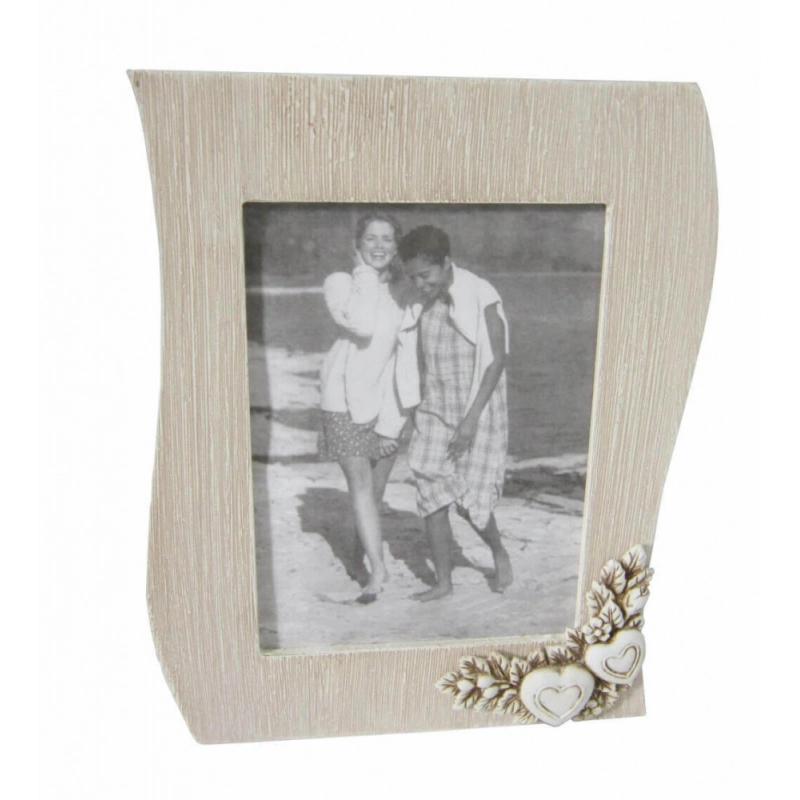 PORTAFOTO SHABBY CHIC ONDA TORTORA 14,5 X 19,5