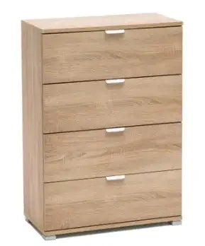 Cassettiera 4 cassetti sonoma già montato L60 H85 P38