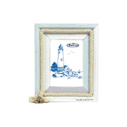 MAURY'S MARINA PORTAFOTO RETTANGOLARE CON CORDA DECORATIVA  23,5 X 3 X 28,5 CM
