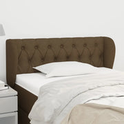 Testiera ad Orecchio-Testata con Orecchie Marrone Scuro 103x23x78/88 cm in Tessuto 301161