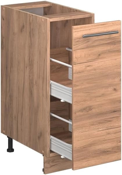 Armadio cucina dispensa alto Fame-Line, Quercia dorata, 30 cm, PL Rovere, per la combinazione con altri moduli della serie Fame-Line
