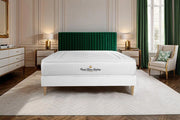 Kit rete e materasso LANCASTER 90x200cm - Spessore : 22cm - molle insacchettate e memory foam - Rigido, 3 zone di comfort