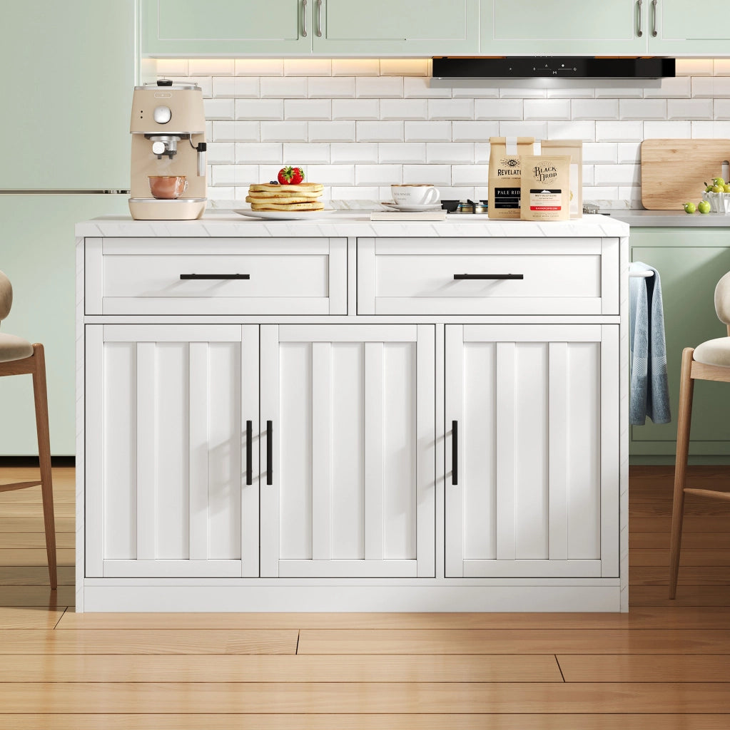 Isola da cucina 120x60x91 cm con prese USB e bancone bar