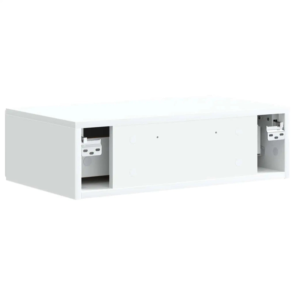 Tavolino da Parete Laterale Bianco 59 x 34,5 x 17 cm 899165