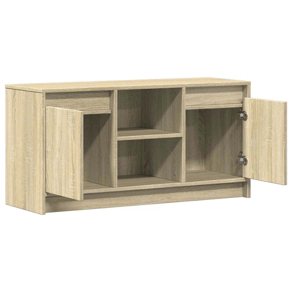 Mobile TV | Armadietto TV | Mobile Porta TV con LED Rovere Sonoma 100x34x50cm in Truciolato