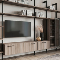 Kit Supporti per Mensole in Legno e Alluminio Emuca Zero Nero