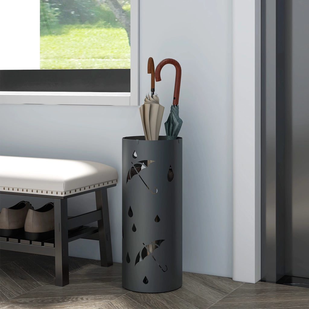 Portaombrelli ¨C zephmum ¨C Grigio Acciaio ?17x41 cm