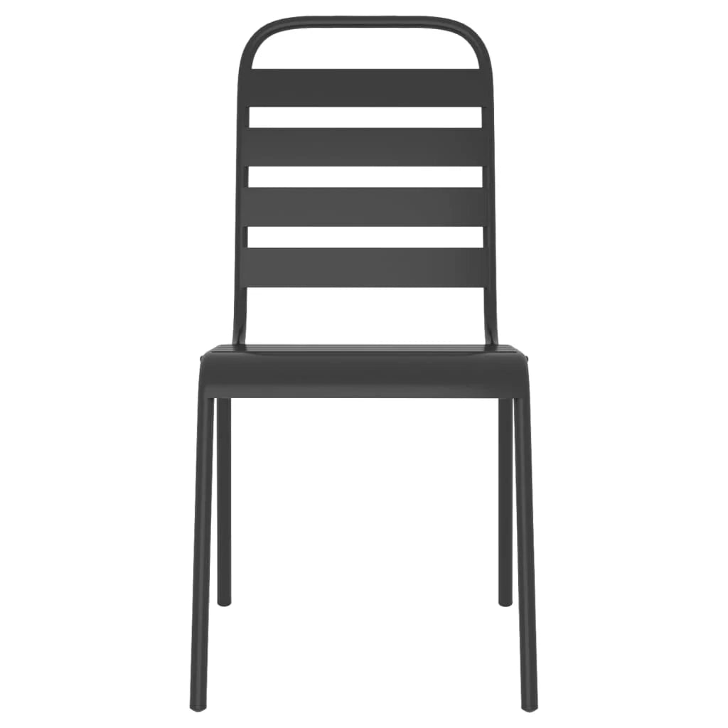 Set da pranzo da giardino per esterni in acciaio antracite da 11 pezzi 02_0013570