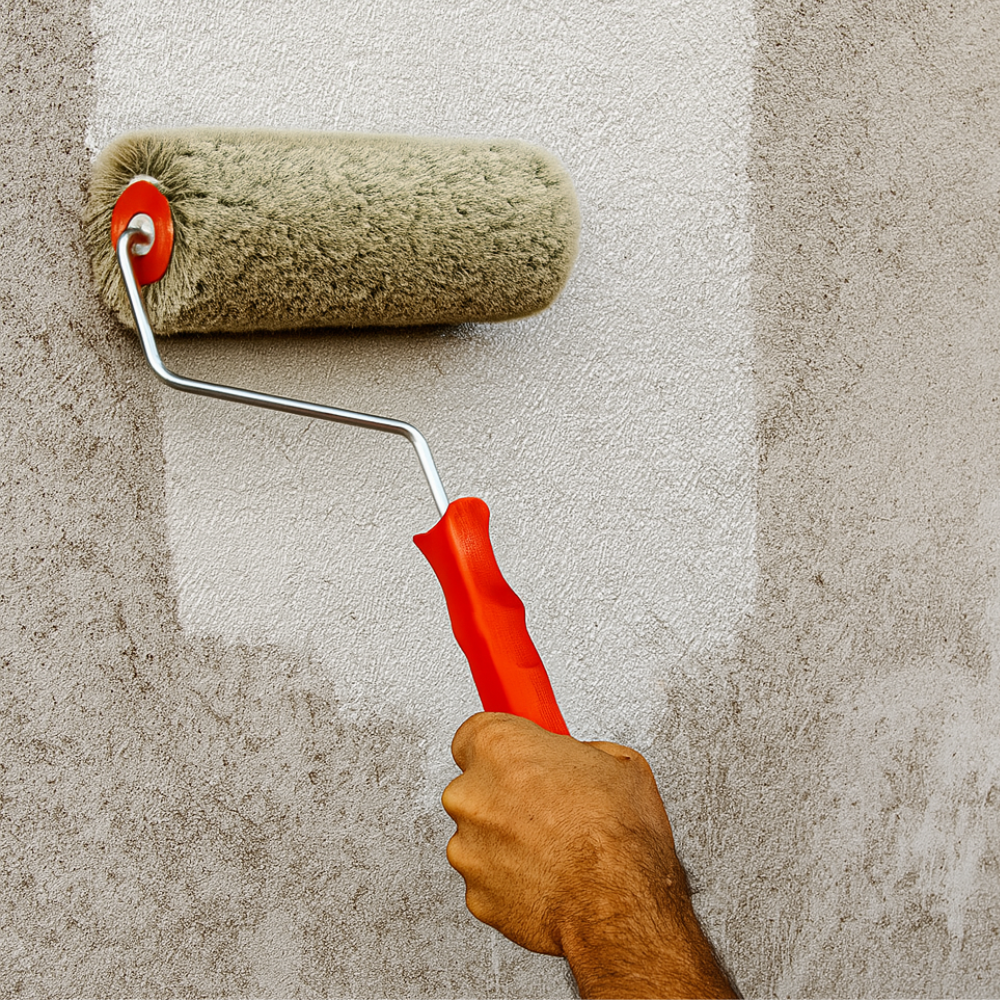 Rullo nylon poliammide verde con manico quarzi pitture minerali superfici ruvide *** misura 24 cm, confezione 1