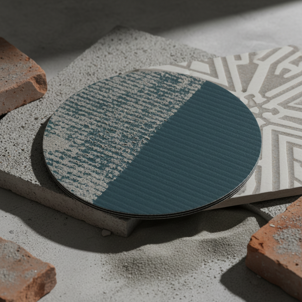 Disco rete abrasivo bifacciale carburo di silicio 450 mm *** misura 80 gr., confezione 1