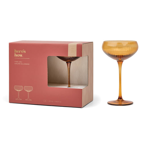 The Lou Bicchiere Coupe - Set da 2 Colore Ambra