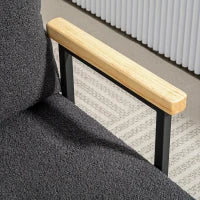 Divano Letto Singolo Pieghevole Poltrona Letto Convertibile 4 in 1 Schienale Regolabile a 5 Livelli e Cuscino 63x73x81 cm Grigio