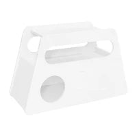 Tavolino Salvaspazio con Ruote, Angoli Arrotondati per Soggiorno e Camera da Letto, 81x33x51.5 cm, Bianco