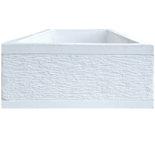 Pilozza serie grecale cemento calcestruzzo l.70 x p.35 x h.16 cm con piedi