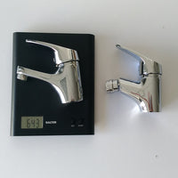 Coppia di miscelatore rubinetto bidet e miscelatore lavabo linea europa cromata