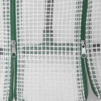 Serra da Giardino con Copertura in PE Rinforzato e Telaio in Acciaio, 180x90x90cm, Bianco