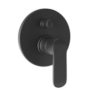 Miscelatore doccia parete puma incasso con deviatore ottone colore nero opaco *** confezione 1