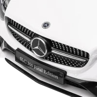Macchina Elettrica per Bambini Licenza Mercedes SLC 300 con Telecomando, in PP e Metallo, 107x62.5x44 cm, Bianco