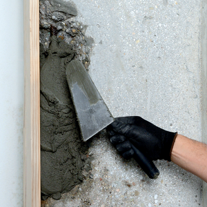 Geomalta minerale tixotropica 5 sacchi da 25 kg cazzuola punta tonda 16 cm